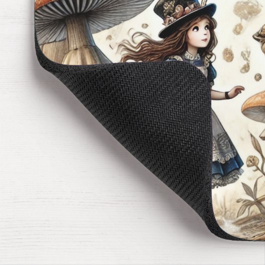 Alice im Wunderland White Rabbit Tee Art Mousepad (Ecke)