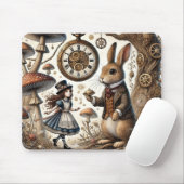 Alice im Wunderland White Rabbit Tee Art Mousepad (Mit Mouse)