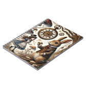 Alice im Wunderland White Rabbit Tee Art Notizblock (Linke Seite)