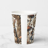 Alice im Wunderland White Rabbit Tee Art Pappbecher (Rechts)