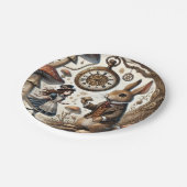 Alice im Wunderland White Rabbit Tee Art Pappteller (Schrägansicht)