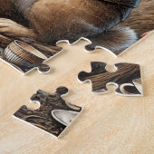 Alice im Wunderland White Rabbit Tee Art Puzzle (Seite)