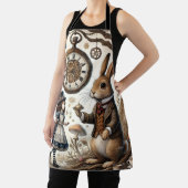 Alice im Wunderland White Rabbit Tee Art Schürze (InSitu)