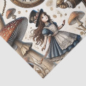 Alice im Wunderland White Rabbit Tee Art Seidenpapier (Ausschnitt)