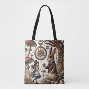 Alice im Wunderland White Rabbit Tee Art Tasche