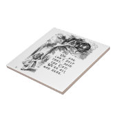 Alice im Wunderland - wir sind alle hier wütend Fliese (Seite)