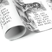 Alice im Wunderland - wir sind alle hier wütend Geschenkpapier (Rolleneckpunkt)