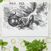 Alice im Wunderland - wir sind alle hier wütend Geschirrtuch (Gefaltet)