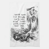 Alice im Wunderland - wir sind alle hier wütend Geschirrtuch (Vertikal)