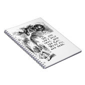 Alice im Wunderland - wir sind alle hier wütend Notizblock (Rechte Seite)