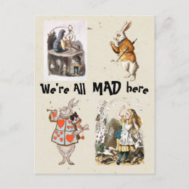 Alice im Wunderland - Wir sind alle verrückt hie Postkarte