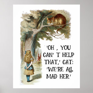 Alice im Wunderland - Wir sind alle verrückt hier Poster