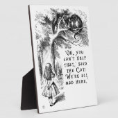 Alice im Wunderland - Wir sind alle wütend hier Fotoplatte (Seite)