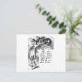 Alice im Wunderland - Wir sind alle wütend hier Postkarte (Stehend Vorderseite)