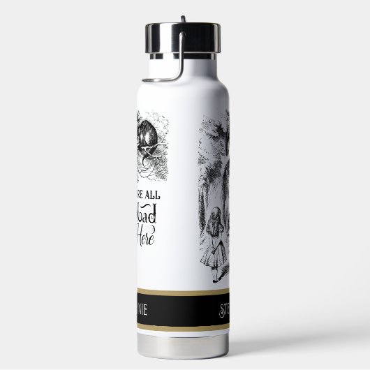 Alice im Wunderland, wir sind hier alle tot Trinkflasche (rechts)