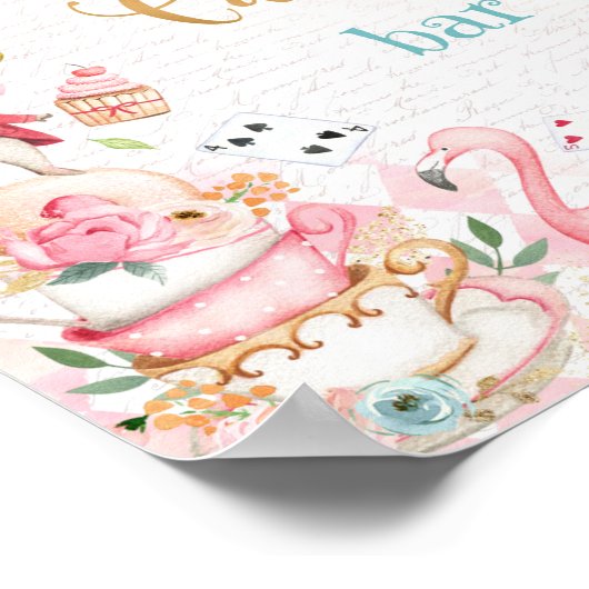 Alice im Wunderland Wonderland Candy Bar Sign Poster (Ecke)