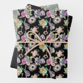 Alice im Wunderland Wrapping Paper 3 Designs Geschenkpapier Set (Beispiel)