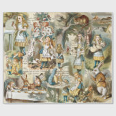 Alice im Wunderland Wrapping Paper Geschenkpapier (Flach)