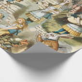 Alice im Wunderland Wrapping Paper Geschenkpapier (Ecke)