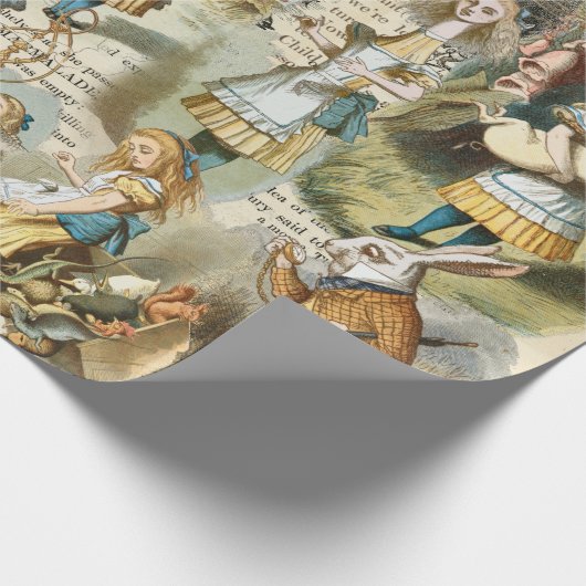 Alice im Wunderland Wrapping Paper Geschenkpapier (Ecke)