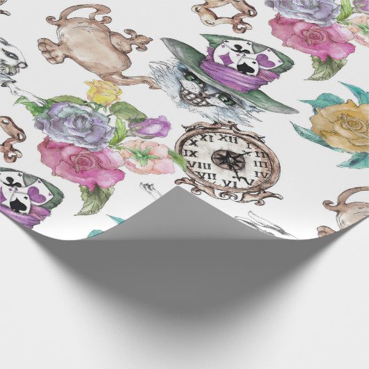 Alice im Wunderland Wrapping Paper Geschenkpapier (Ecke)