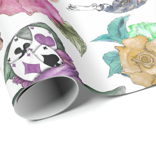 Alice im Wunderland Wrapping Paper Geschenkpapier (Rolleneckpunkt)