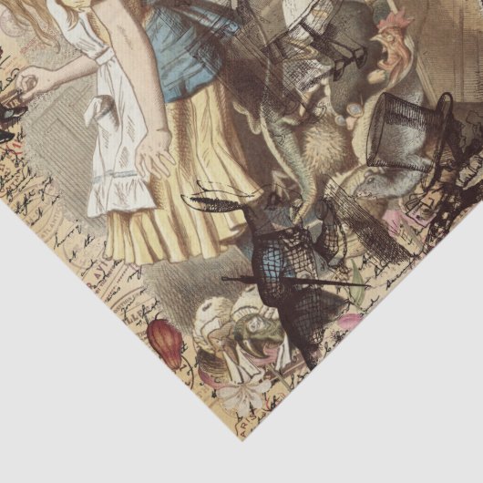 Alice im Wunderland Wrapping Paper Seidenpapier (Detail)