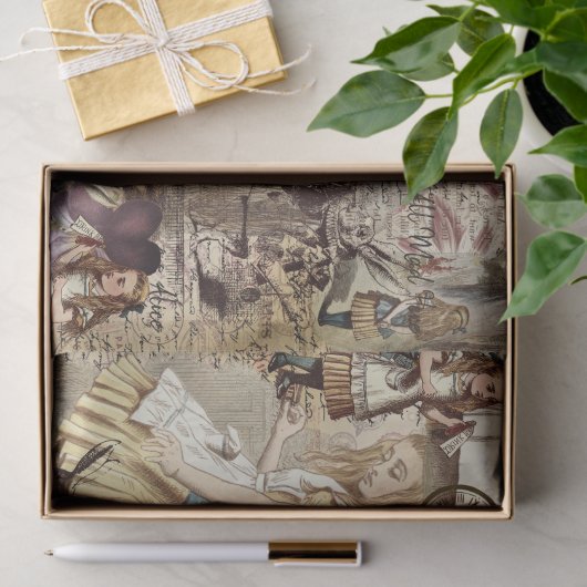 Alice im Wunderland Wrapping Paper Seidenpapier (Geschenk)