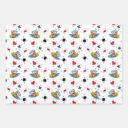 Alice im Wunderland Wrapping Paper (Set 3) Geschenkpapier Set (Vorderseite 2)