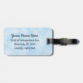 Alice im Wunderland-wunderliches Tee-Carroll-Zitat Gepäckanhänger (Rückseite horizontal)