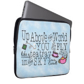 Alice im Wunderland-wunderliches Tee-Carroll-Zitat Laptopschutzhülle (Vorne Rechts)