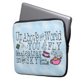 Alice im Wunderland-wunderliches Tee-Carroll-Zitat Laptopschutzhülle (Vorderseite Links)