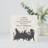 Alice im Wunderland-wütender Einladung (Stehend Vorderseite)