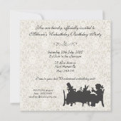 Alice im Wunderland-wütender Einladung (Rückseite)