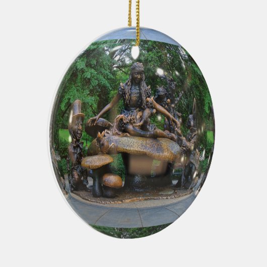 Alice im Wunderland - Zentralpark NYC Keramikornament (Rechts)