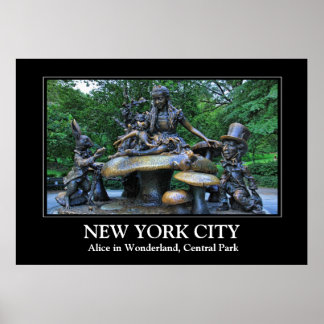 Alice im Wunderland - Zentralpark NYC Poster