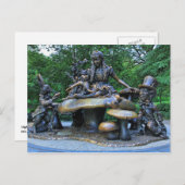 Alice im Wunderland - Zentralpark NYC Postkarte (Vorne/Hinten)