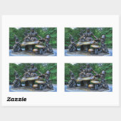 Alice im Wunderland - Zentralpark NYC Rechteckiger Aufkleber (Blatt)