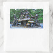 Alice im Wunderland - Zentralpark NYC Rechteckiger Aufkleber (Tasche)