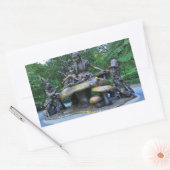 Alice im Wunderland - Zentralpark NYC Rechteckiger Aufkleber (Umschlag)