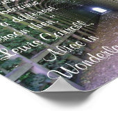 Alice im Wunderland Zitat Poster (Ecke)