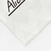 Alice im Wunderland-Zitate Fleecedecke (Ecke)