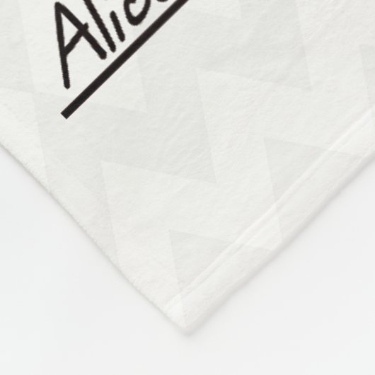 Alice im Wunderland-Zitate Fleecedecke (Ecke)