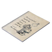 Alice im Wunderland-Zitate Notizblock (Linke Seite)