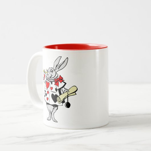 Alice im Wunderland Zweifarbige Tasse (Vorderseite Links)