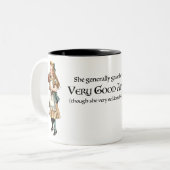 Alice im Wunderland Zweifarbige Tasse (Vorderseite Links)