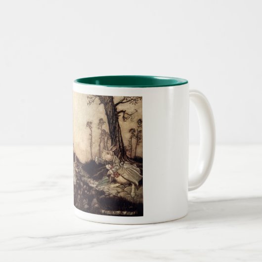 Alice im Wunderland Zweifarbige Tasse (VorderseiteRechts)