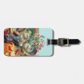 Alice im Wunderlandcollage, addieren Namen und Gepäckanhänger (Vorderseite horizontal)