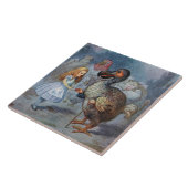 Alice im Wunderlanddodo-Kunst Fliese oder Trivet (Seite)