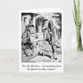 Alice im Wunderlandeinladung Einladung (Vorderseite)